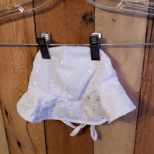 White baby sunhat